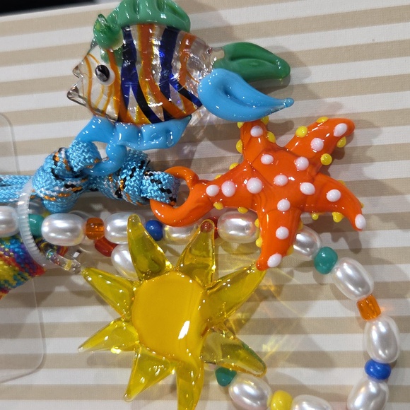 🌞🔹️Piper K 🔹️UK exclusive Beautiful Fish Sun Colorful Bag  Charm  Key Chain - Picture 6 of 6